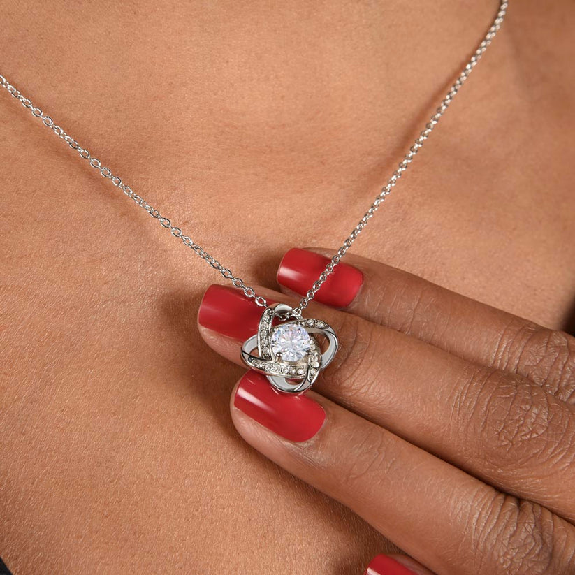 To My Loved Mother – Love Knot Necklace