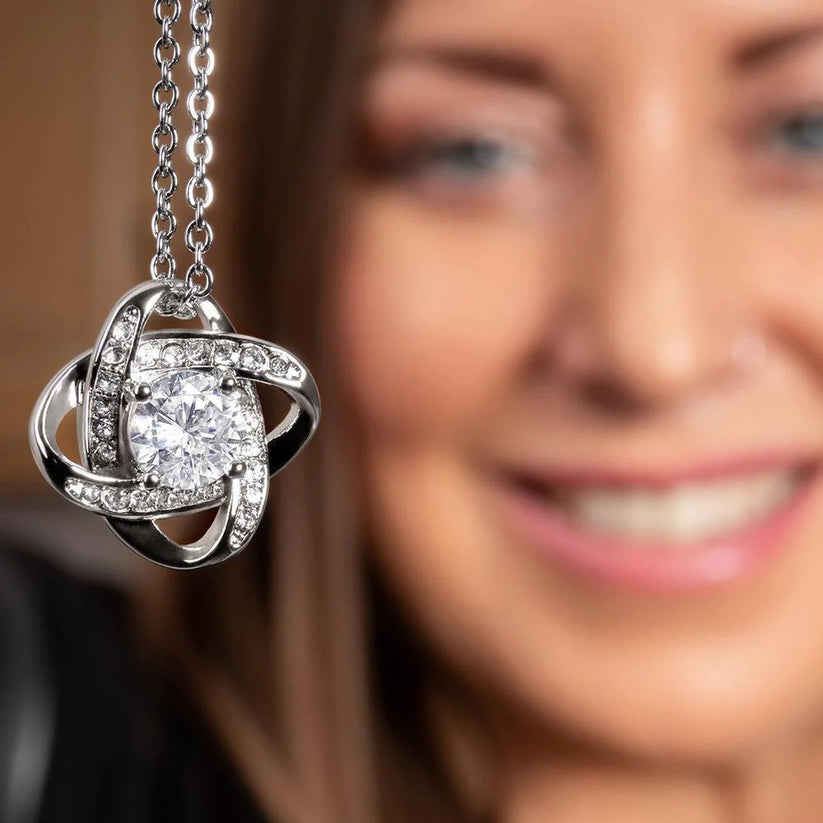 To My Loved Mother – Love Knot Necklace