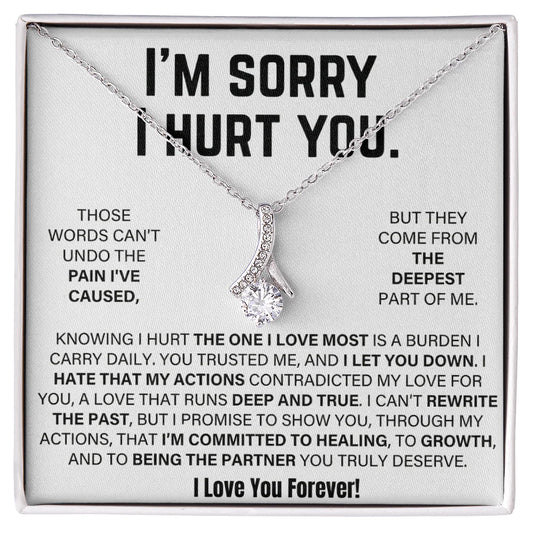 Apology Gift For Her - Alluring Beauty Necklace - I'm Sorry I Hurt You!