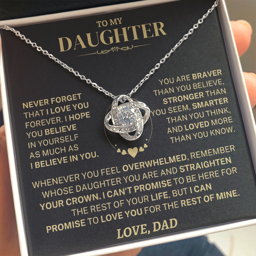 To my Daughter - Never forget that I love you, Dad
