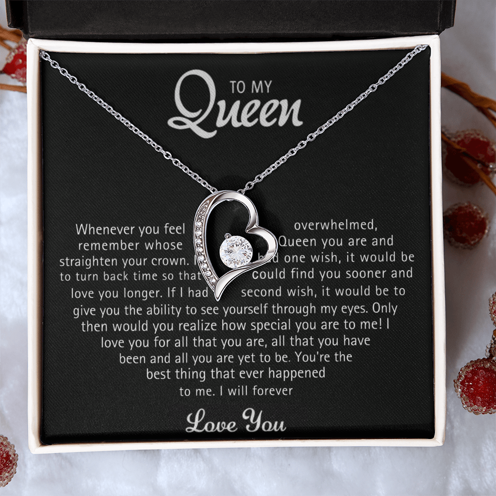 To my Queen – Love Heart Necklace