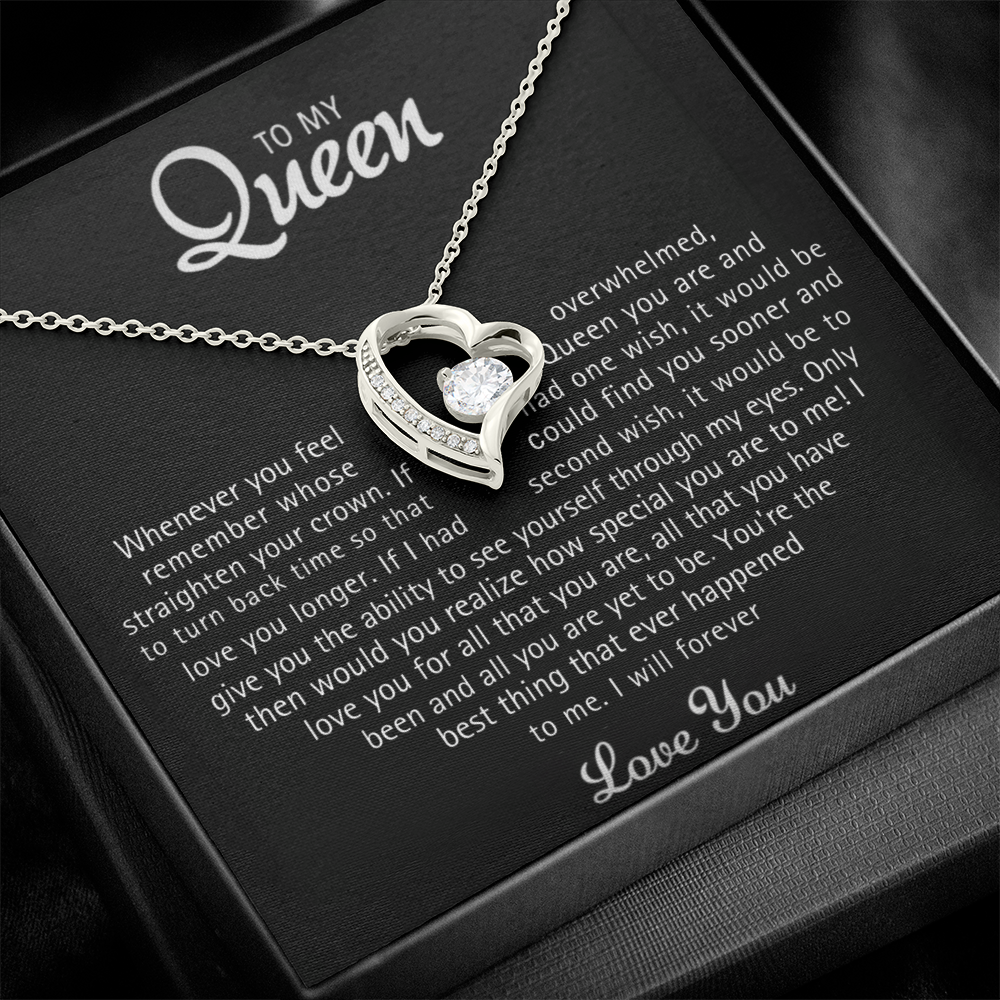To my Queen – Love Heart Necklace