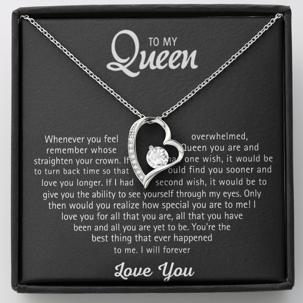 To my Queen – Heart Necklace