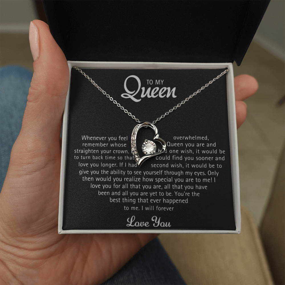 To my Queen – Love Heart Necklace